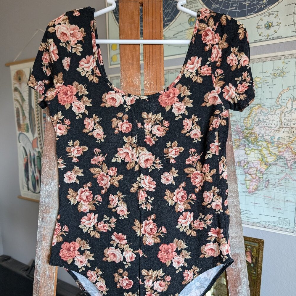 Forever 21 Floral Bodysuit/Leotard
